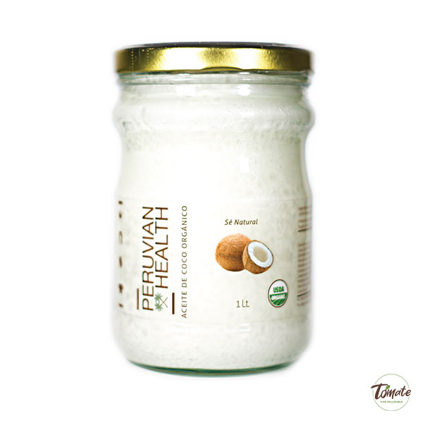 Aceite de Coco Virgen Orgánico 1Lt Peruvian Health