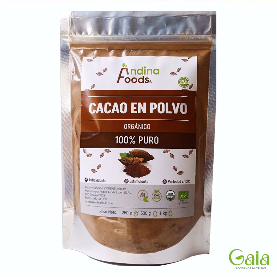Cacao Orgánico Polvo 200g Naturely Foods